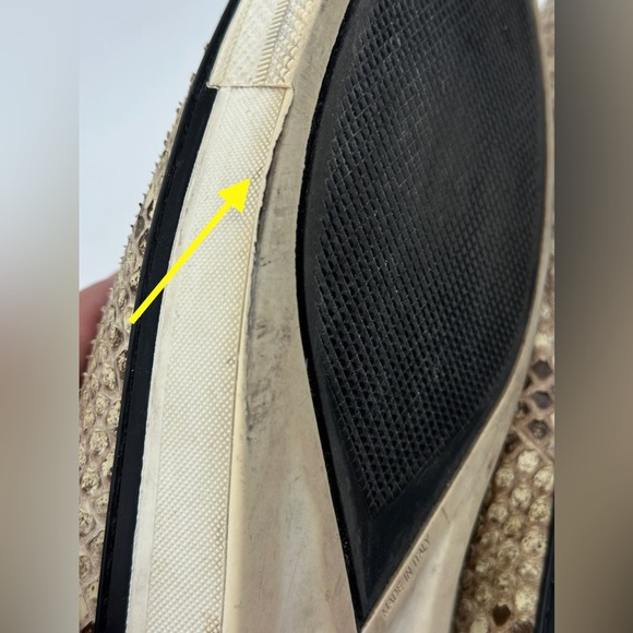 Louis Vuitton Sprinter High-top Sneaker - Python Leather Size 9.5 LV/ 11 USA - Picture 12 of 16